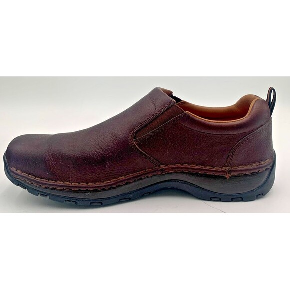 Red Wing #8702 Brown Leather Safety Toe Slip On Shoes Men\'s Sz 11 D Jungle Moc main image 4